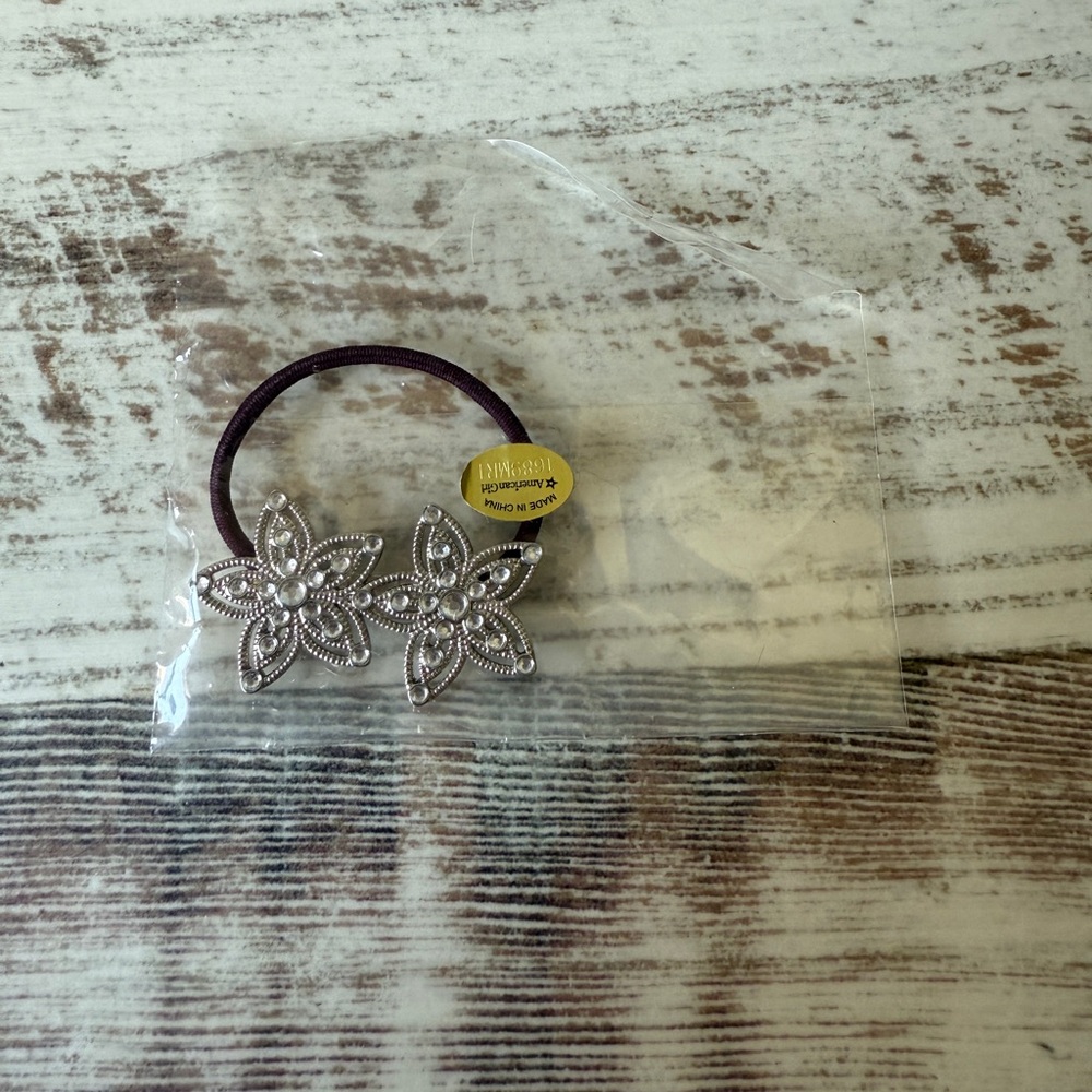 American Girl Doll Just Like You SPARKLY PLUM Outfit Flower Hair Accessory Only